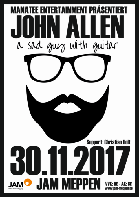 30.11.2017: John Allen + Support