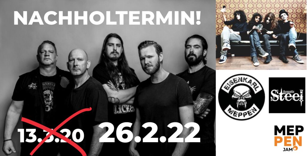 26.2.2022 EISENKARL & ACOUSTIC STEEL (NACHHOLTERMIN!) | 2G