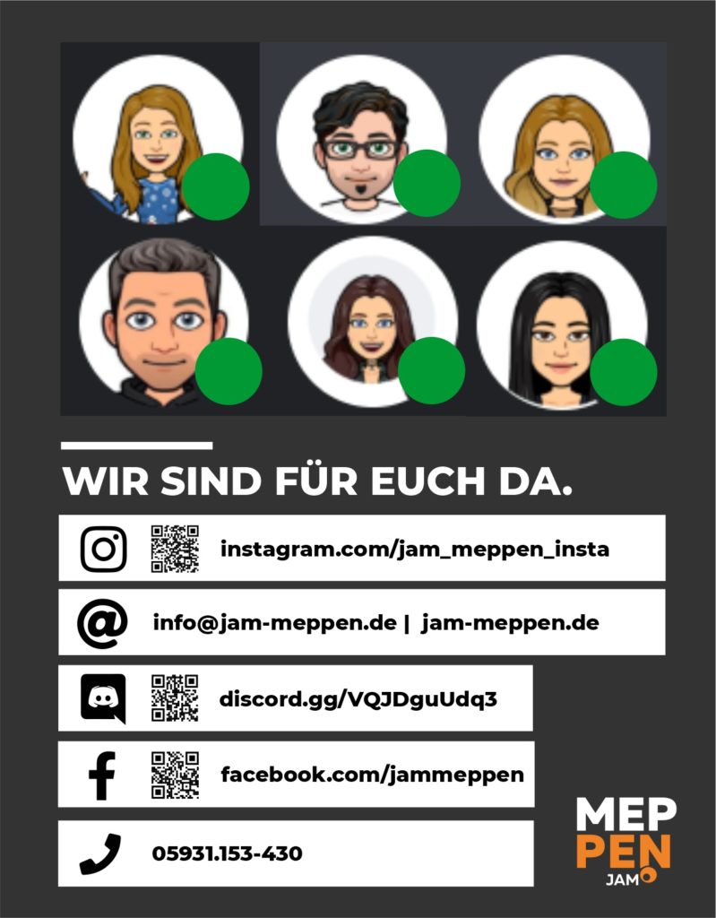 WIR SIND FÜR EUCH DA!
