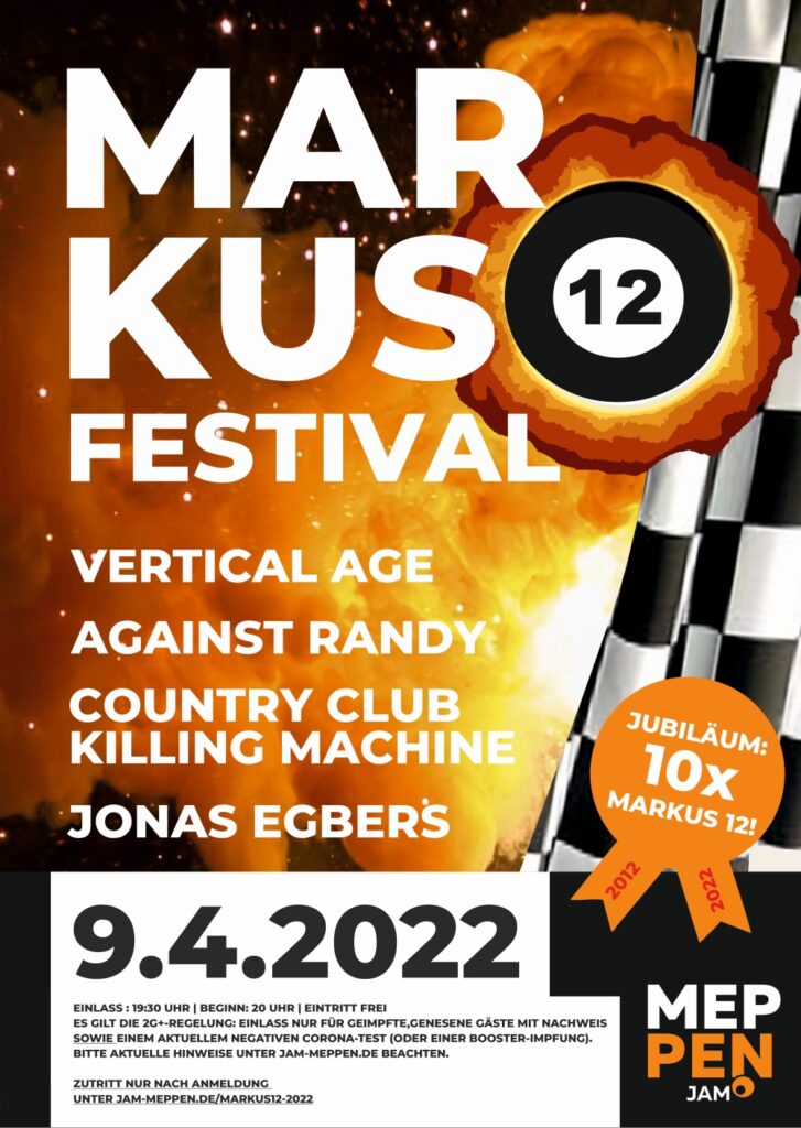 9.4.2022: MARKUS 12-FESTIVAL | JUBILÄUM | 2G+