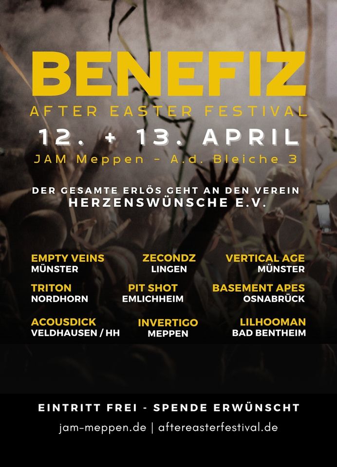 12. + 13.4.2024: BENEFIZ-AFTER-EASTER-FESTIVAL