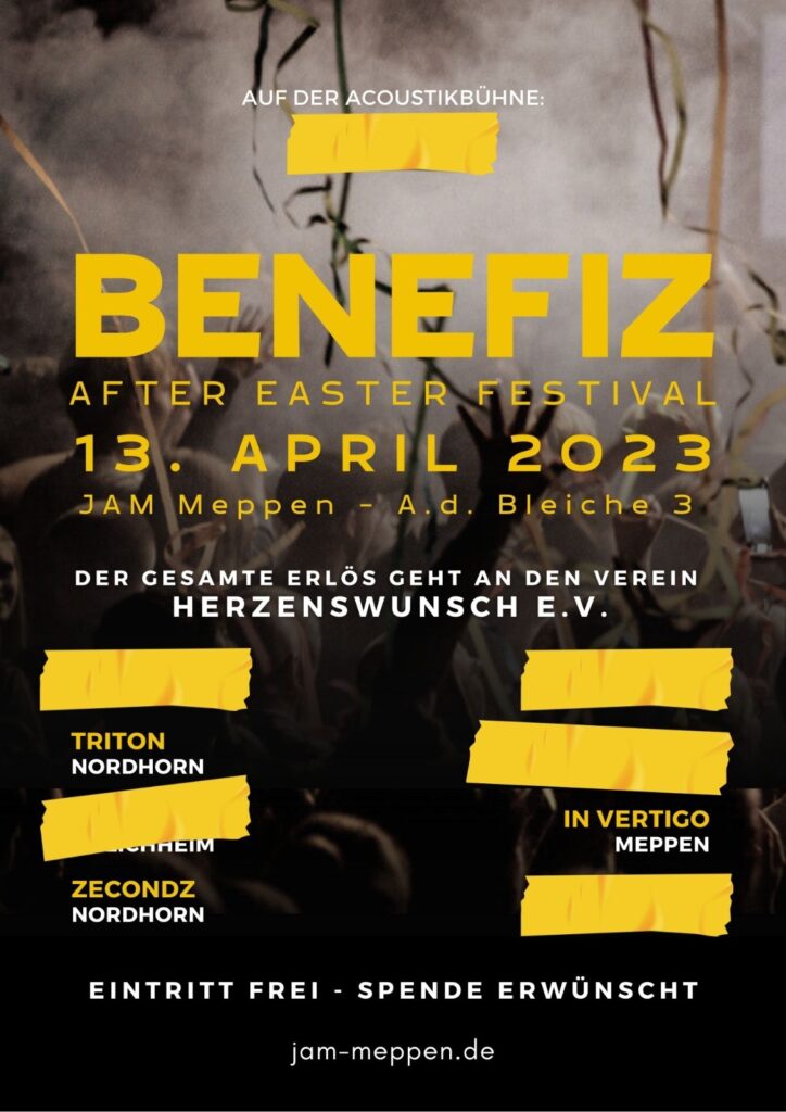 13.4.2024: BENEFIZ-AFTER-EASTER-FESTIVAL