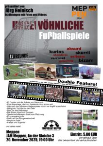 20.11.2025: UNGEWÖHNLICHE FUSSBALLSPIELE | LESUNG MIT JÖRG HEINISCH