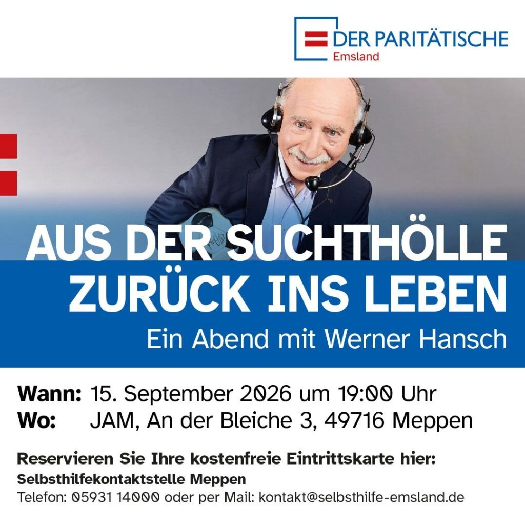 15.9.2026: WERNER HANSCH: „AUS DER SUCHTHÖLLE ZURÜCK INS LEBEN"